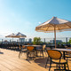 Rooftop met skybar op de zesde etage van het Theaterhotel